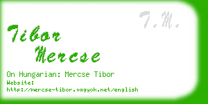 tibor mercse business card